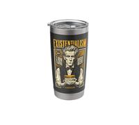 Existentialism Funny Philosophy Kierkegaard Vintage Ad Stainless Steel Insulated Tumbler