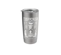 Existentialism Funny Philosophy Kierkegaard Vintage Ad Stainless Steel Insulated Tumbler
