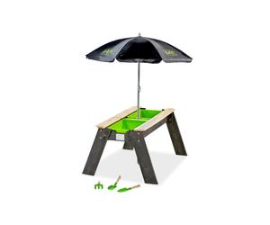 EXIT Aksent Sand & Water Table with Parasol and Gardening Tools