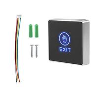 Exit Button Door Switch,Door Touch Exit,Touch Sensor Door Exit Release Button,Button Switch Panel LED Light,Exit Button for Door Access Control