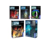 Exit Card Game The Abandoned Cabin The Haunted Roller Coaster Dead Man on The Orient Express The House of Riddles Board Deck The House