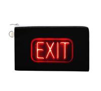 Exit Coin Purse Small Wallets with Zippered Key Ring Cute Wallet