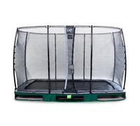 EXIT Elegant ground trampoline 8x14ft with Economy safety net - green