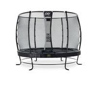 EXIT Elegant Premium Trampoline 10ft with Deluxe Safety Net - Black