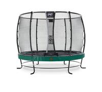 EXIT Elegant Premium Trampoline 10ft with Deluxe Safety Net - Green