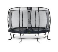 EXIT Elegant Premium trampoline 12ft with Deluxe safetynet - black