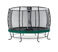 EXIT Elegant Premium trampoline 12ft with Deluxe safetynet - green