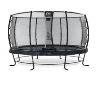 EXIT Elegant Premium trampoline 14ft with Deluxe safetynet - black