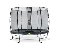 EXIT Elegant Trampoline 10ft with Economy Safety Net - Black