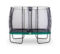 EXIT Elegant trampoline 7x12ft with Economy safetynet - green