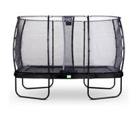 EXIT Elegant trampoline 8x14ft with Economy safetynet - black
