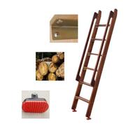 Exit LadderWooden Bed Ladder for Indoor/Attic Use 49" 79" High Safety Ladder for Wells Basements Roofs & LoftsDurable Secure & Easy to Install