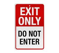 Exit Only-Do Not Enter Pack of 1