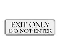 Exit Only Do Not Enter Sign Long Lasting With Double Sided Tape In The Back - 10" X 3"Inch