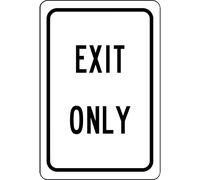 Exit Only Metal Tin Sign Warning Sign Safety Signs Aluminum Sign For Alt Room Decor, Indoor & Outdoor Signs For Home, Office, Work 14x20cm