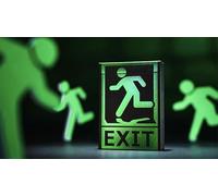 Exit Playing Cards by TCC Fashion Neon Green UV Reactive Deck with Animated Pips for Cardistry, Magic and Collectors
