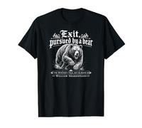 Exit Pursued By A Bear The Winter's Tale William Shakespeare Value Graphic T-Shirt