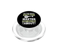 Exit Room I'm The Crazy Escape Room Master Quote Group Games PopSockets PopGrip for MagSafe