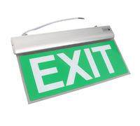 Exit Sign with Emergency Lights Acrylic 3W 12LEDs LED Hardwired Emergency Exit Signs Safety Indicator Lamp
