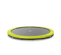 EXIT Toys Silhouette Ground Sports Trampoline - 12ft - Inground Round Trampoline for Outdoor - for 14 Years and Older - Includes Feet Safety System - Easy Access - Great Jumping Power - Green