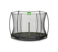 EXIT Silhouette ground trampoline 8ft with safety net - black