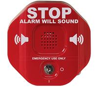 Exit Stopper, STI-6400, Safety Technology International, Emergency Exit Door Alarm, Self Contained Fire Door Alarm, Stop Misuse Unauthorised Access Theft,Red,6.8L x 2.7W centimetres