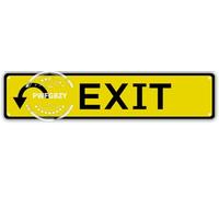 Exit Street Sign, Quality Metal Signs, Exit Sign Novelty Signs For Farm House Garage Wall Decor For Bedroom Farm Home Bar Garage Man Cave Wall Art Gift 4×16 Inch