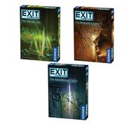 EXIT: The Game 3-Pack Escape Room Bundle | Season 1 | Abandoned Cabin | Pharaoh's Tomb | Secret Lab | Family-Friendly, Cooperative Game | 1 to 4 Play