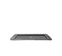 EXIT Toys In Ground Trampoline Rectangular 7 x 10 ft Ground Level - Garden Trampoline with Foot Protection - for Children and Adults - InTerra - Black