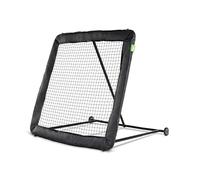 EXIT TOYS Kickback Multisport Rebounder XL - 164 x 164 cm - Train Your Ball Technique - For Football, Volleyball, Handball and Hockey - My Wheels; Easy to Move - 10+ Positions - Black