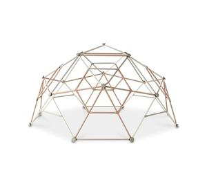 EXIT Toys Metal Climbing Dome - Dome for Toddlers and Children - Extra Sturdy Construction - With Ground Anchors - Stainless - Building Huts - Climbing for Kids - ø10ft - Pastel