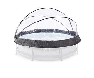 EXIT Toys Pool Dome Round 10 ft for Intex/Bestway - Keeps Water Warm and Clean - Universal Pool Cover for 10 ft Pools - Transparent