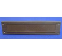 Exitex Brown Letter Box Cover Draught Excluder With Brush & Flap