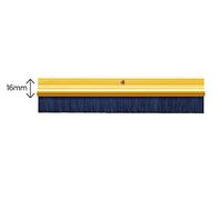 Exitex Brush Strip 914mm - Gold Finish Aluminium Draft Stopper Seal with Hard-Wearing Polypropylene Bristles, Door Draught Excluder