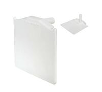 Exitex Capex Snap Down Glazing Bar Bar End Cap - White