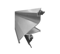 Exitex ERD MK2 Rain Deflector with Seal, Aluminium Weather Bar for Standard and uPVC Doors, 914mm (Silver)