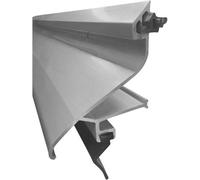 Exitex Erd Mk2 Rain Deflector With Seal, Aluminium Weather Bar For Standard And Upvc Doors, 914mm (Silver)