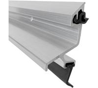 Exitex Exeplex Rain Deflector 914mm (36") Aluminium Door Draught Excluder, Weather Bar With Fixings Included (Silver)