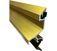 Exitex Exeplex Rain Deflector 914mm (36"), Aluminium Door Draught Excluder, Weather Bar With Fixings Included (Gold)