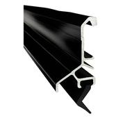 Exitex Exeplex Rain Deflector 914mm 36" Concealed Fix - Aluminium Door Draught Excluder and Weather Bar with Fixings Included (Black)