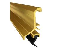 Exitex Exeplex Rain Deflector 914mm 36" Concealed Fix - Aluminium Door Draught Excluder and Weather Bar with Fixings Included (Gold)