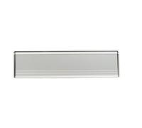 Exitex Internal Letterbox Draught Excluder With Flap, Aluminium Plate With Bristle Seal, Spring Closing Flap, Reduces Draughts