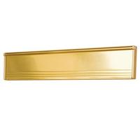 Exitex Internal Letterbox with Flap - Gold Coloured | Draft Excluder for Letterboxes | Door Seal with Internal Flap Cover | Easy Fit | Stylish Gold Finish