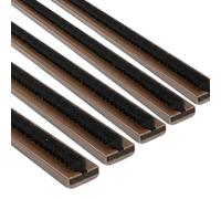 Exitex Intumescent Fire and Smoke Door Seal Strips 5 Pack - 1050mm x 15mm x 4mm - Self Adhesive Fire Safety and Smoke Control Seals (Brown)