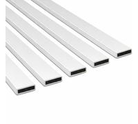 Exitex Intumescent Fire Door Seal Strips 60 Minute Fire Protection - 5 Pack - 1050mm x 10mm x 4mm - Self Adhesive Heat Activated Fire Barrier (White) (White, 10mm)