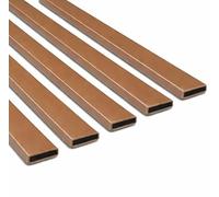 Exitex Intumescent Fire Door Seal Strips 60 Minute Fire Protection - 5 Pack - 1050mm x 10mm x 4mm - Self Adhesive Heat Activated Fire Barrier (White) (Brown, 10mm)
