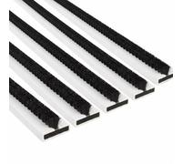 Exitex Intumescent Fire & Smoke Seal Strips, 5 Pack, 1050x20x4mm (White) | Certifire approved, fire tested to BS 476-22 & BS EN 1634-1. Self-adhesive, brushed smoke seal for internal fire doors.