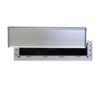 Exitex Letterbox Draught Excluder with Flap & Bristle Seal (Aluminium)