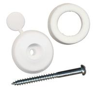 Exitex Polycarbonate Sheet Fixing Buttons (10 Pack) - White, 16mm