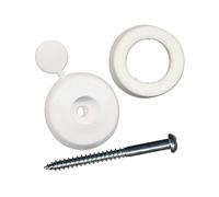 Exitex Polycarbonate Sheet Fixing Buttons (10 Pack) - White, 25mm